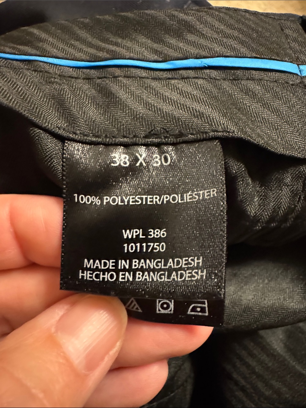 Haggar Black Men's Dress Pants - Classic Straight Leg - Picture 5 of 5